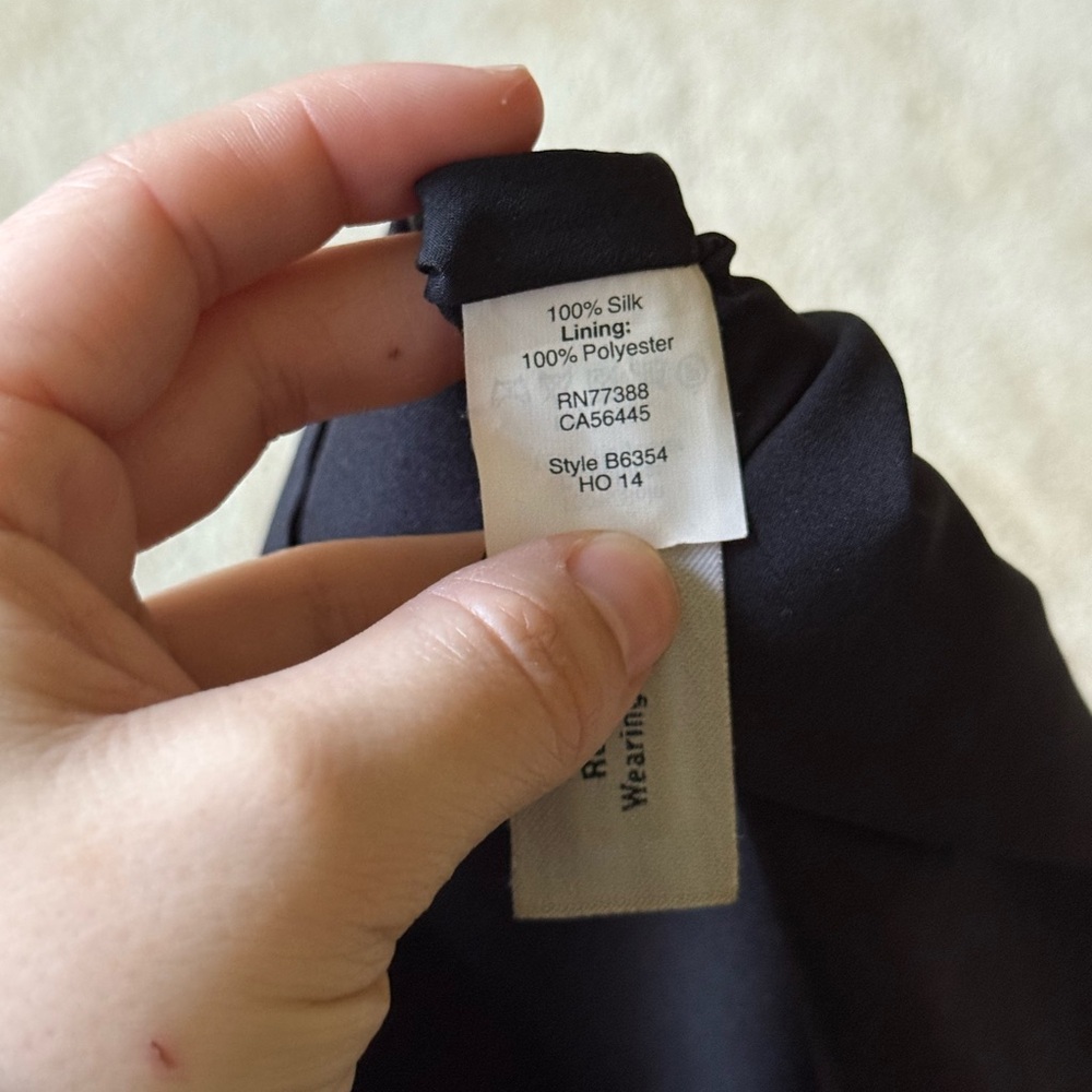 Madewell silk black slip dress size 6‎ - Picture 7 of 7